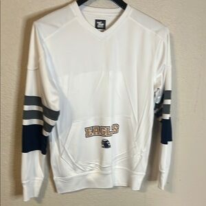 White Eagles Sweatshirt with Navy and Grey Stripes